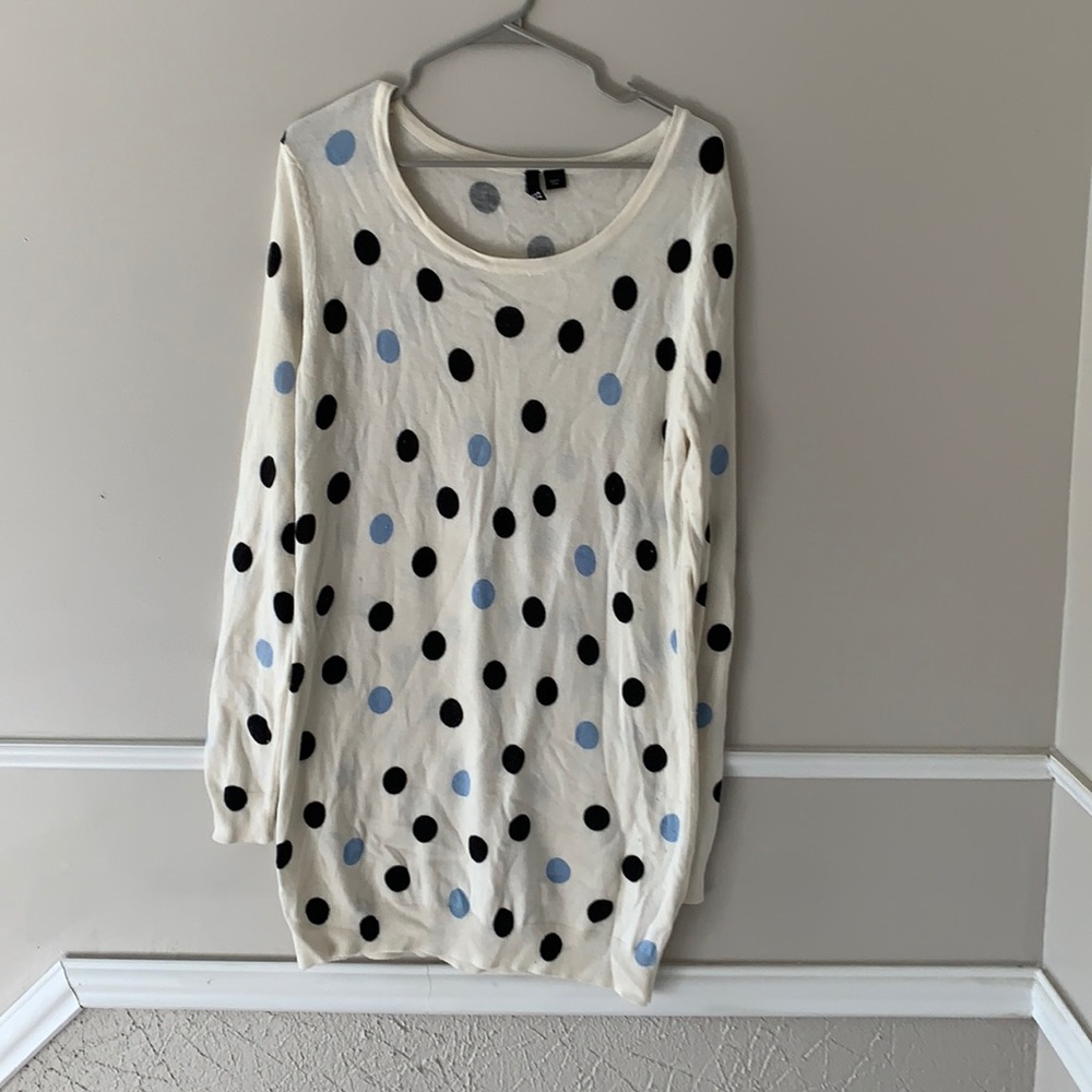Polka Dot Sweater Dress/Tunic